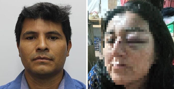 REGIDOR CARLOS OLARTE GOLPEA BRUTALMENTE A SU EXPAREJA 