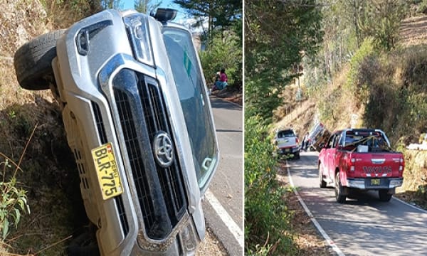 PREFECTO DE APURÍMAC SALVA DE MORIR TRAS APARATOSO ACCIDENTE